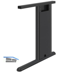 Tischgestell C 3000 Seitenteil V1 links Tiefe 750 mm RAL 7016