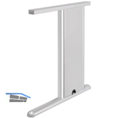 Tischgestell C 3000 Seitenteil V1 rechts Tiefe 750 mm RAL 9006