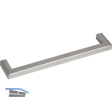 Griff Euros hohl, LA 160 mm, Breite 170 mm, Edelstahl geb�rstet