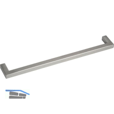 Griff Euros hohl, LA 224 mm, Breite 234 mm, Edelstahl geb�rstet