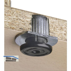 CAMAR H�henversteller zum Einbohren 304, �28, Tragkraft 400KG, Zamak/KS schwarz