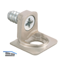Tablar-Bodentr�ger PK2 Anschrauben Tablarst�rke 18/19 � 5 mm Zamak vernickelt