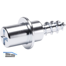 Bodentr�ger FLIPPER Eurobolzen Zubeh�r, Bohr � 3 mm, Stahl verzinkt