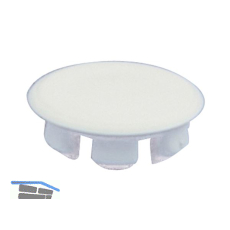 CAMAR Abdeckkappe zu Schrankaufh�nger 817, �10 mm, Kunststoff silberfarbig