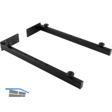 Wandkonsole Schwerlast, Tiefe 450 mm, Stahl schwarz