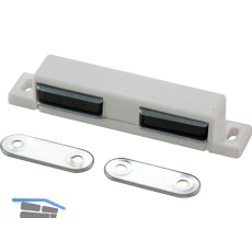 MACO Doppelmagnetschnapper Type 4.2, Haltekraft 4 kg, 2 Loch, Kunststoff wei�