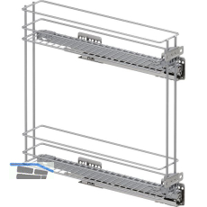 VS SUB Rack Unterschrankauszug Classic KB 150 mm Silber