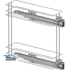 VS SUB Rack Unterschrankauszug Classic KB 200 mm Silber
