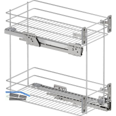 VS SUB Rack Unterschrankauszug Classic KB 400 mm Silber