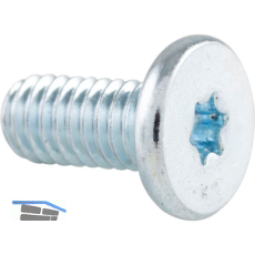 Zylinderschraube extrem niedriger Kopf M 5x6 Torx 15 - Stahl 08.8 verzinkt-blau