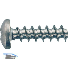 PLASFAST�-Schraube Halbrundkopf 3.0x 8 PZ1 Stahl verzinkt-blau