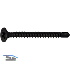 Schnellbauschraube 3.5x45 Bohrspitze phosphatiert f�r Metallkonstruktion