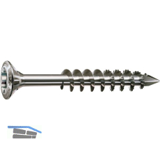 SPAX Holzfassadenschraube Linsensenkkopf 4.5x 50 TG TX20 A2 mit Bewertung