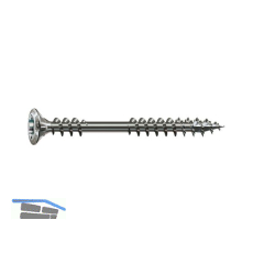 SPAX Fassadenschraube Linsensenkkopf 4.5x 50 TX20 mit Fixiergewinde Edelstahl A2