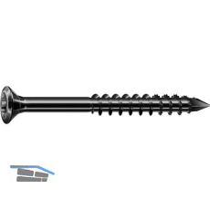 SPAX Holzfassadenschraube Linsensenkkopf 4.0x 45 TG TX15 A2 BLAX