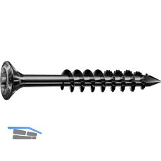 SPAX Holzfassadenschraube Linsensenkkopf 4.5x 50 TG TX20 A2 BLAX