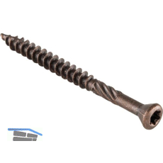 EUROTEC Hapatec Fassadenschraube 5.0 x 60 mm - Edelstahl C1, antik