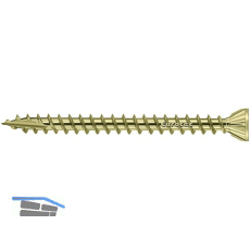 EUROTEC Holzbauschraube OSB Fix 4,3 x 80 mm verzinkt-gelb