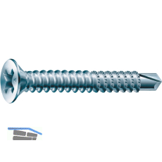 SPAX-FEX A Fensterbohrschraube 3.9x 19 PH 2 Stahl silber f�r Kunststoffprofile