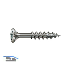 SPAX-FEX H Beschlagschraube 4.0x 40 PZ 2 Stahl silber f�r Holzbefestigungen