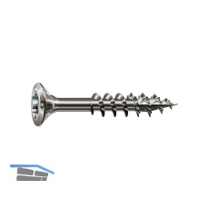 SPAX-FEX H Beschlagschraube 4.0x 40 TX15 Stahl Wirox-Silber f. Holzbefestigungen