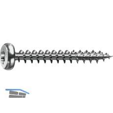 SPAX Halbrundkopf 4.0x 60 Vollgewinde Torx 20 Wirox-Silber mit Bewertung