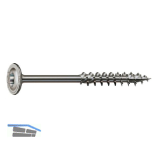 SPAX Holzbauschraube Tellerkopf 8.0x 280 TG Torx 40 Edelstahl A2 mit Bewertung