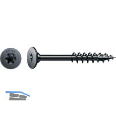 SPAX Korpusschraube ohne Linse 4.0x 30 TG TX20 - Stahl BLAX