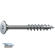 SPAX Korpusschraube ohne Linse 4.0x 30 TG TX20 - Stahl vernickelt