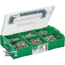 SPAX SNK Montagekoffer / L-BOXX Mini , T-STAR plus, Wirox-Silber ( 703 Stk )