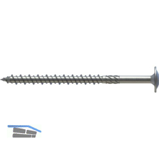 S&P Holzbauschraube Tellerkopf 8.0x 40 Vollgewinde Torx 40 Edelstahl A2