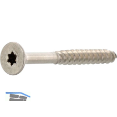 Spanplattenschraube Senkkopf 6.0x 40 Teilgewinde Torx 25 Edelstahl A4