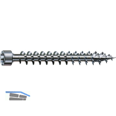 SPAX Holzbauschraube Zylinderkopf 6.0x180 VG Torx 30 Wirox-Silber mit Bewertung