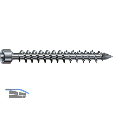 SPAX Holzbauschraube Zylinderkopf 8.0x240 VG Torx 40 Wirox-Silber mit Bewertung