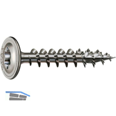 SPAX Holzbauschraube Tellerkopf 6.0x 60 VG Torx 30 Wirox-Silber mit Bewertung