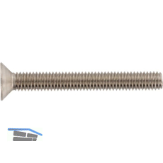 Senkkopf-Sicherheitsschraube M 5x20 mit TX25 und PIN - Edelstahl A2