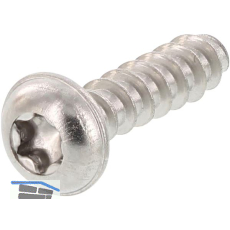 Thermoplastschraube Halbrundkopf mit Flansch 4.0x35 TX20 - Edelstahl A2