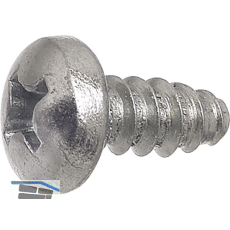 DIN7981F 3.5x6.5 Phillips-KS verzinkt Linsen-Blechschrauben stumpf ~ISO7049