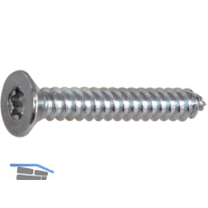 DIN7982C 6.3x 45 Torx30 verzinkt Senkkopf-Blechschraube ~ISO14586