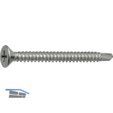 DIN7504O 3.9x 13 Phillips-KS verzinkt Senkkopf-Bohrschraube ~ISO15482