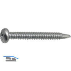 DIN7504N 4.8x 22 Phillips-KS verzinkt Linsen-Bohrschraube ~ISO15481