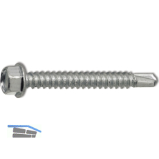 DIN7504K 4.2x 45 verzinkt Sechskant-Bohrschraube ~ISO15480