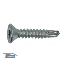 DIN7504O 3.5x 25 Torx15 verzinkt Senkkopf-Bohrschraube