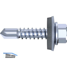 REISSER RS-K, REFABO Plus Bohrschraube 5.5x25/E16 verzinkt-blau