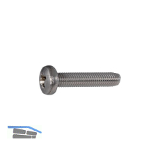 DIN7500CE (CZ) M 6x40 Pozidriv 3 verzinkt gewindefurchende Linsenschr