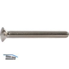 DIN964A M 5X 45 Messing vernickelt Linsenschraube