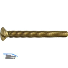 DIN964A M 5X 40 Messing blank Linsenschraube