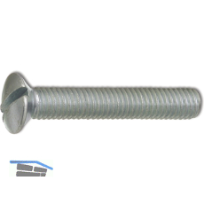 DIN964A 4.8 M 5x 12 verzinkt Linsensenkschraube mit Schlitz