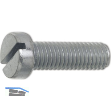 ~ISO1207 4.8 M 6x 60 verzinkt Zylinderschraube mit Schlitz (DIN84A)