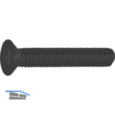 DIN965A M 5x 16 Senkschraube TX25 Edelstahl A4 - schwarz